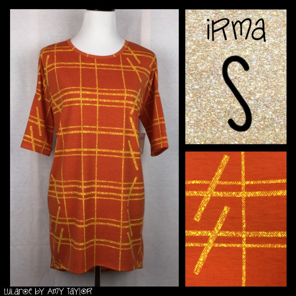 NWT LuLaRoe Irma Tunic - Lines - S